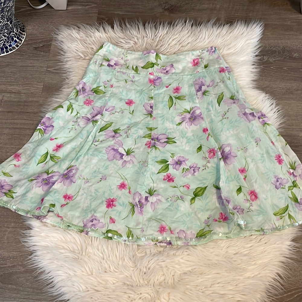 Jones New York Signature floral print skirt sz 6P